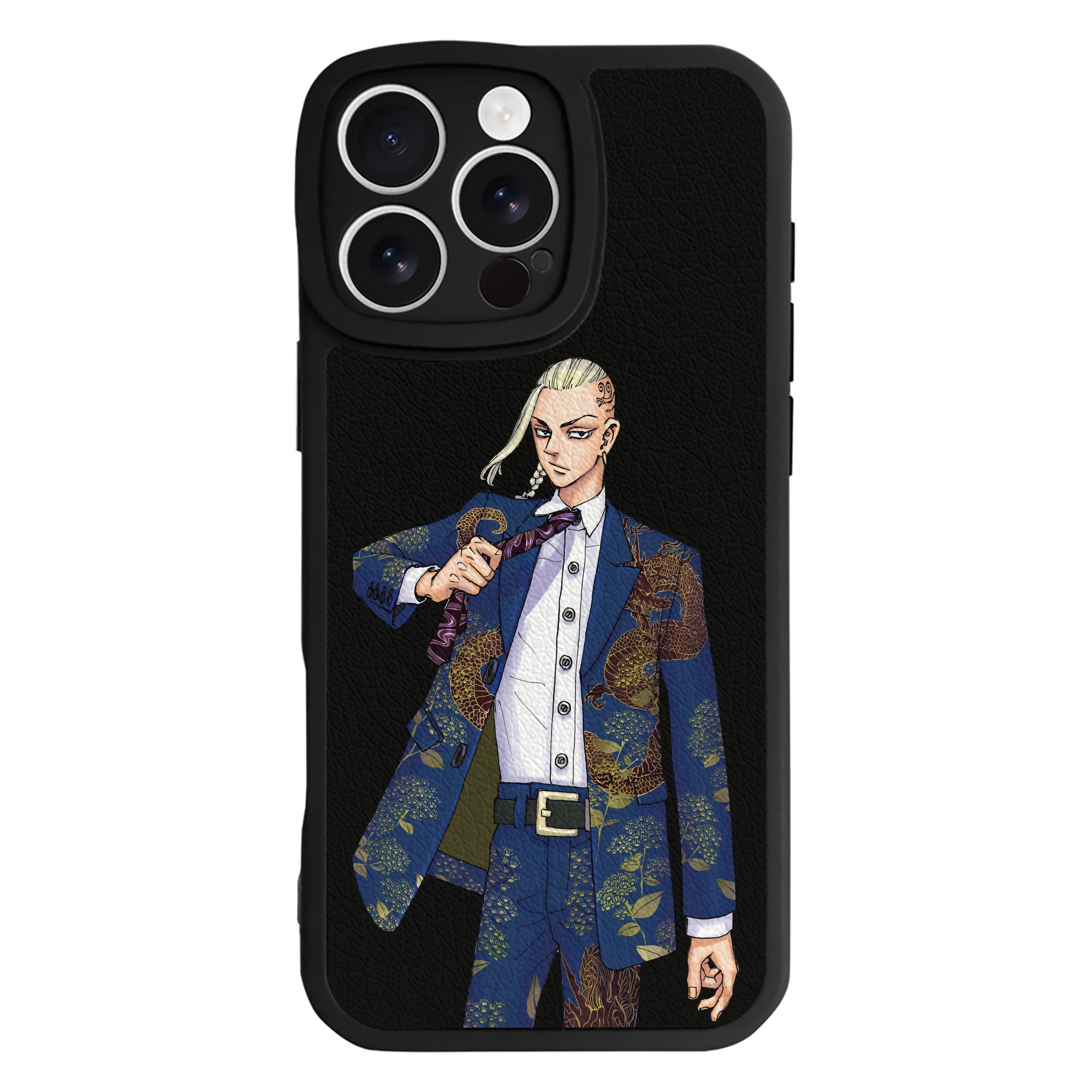 （画像用） 東京リベンジャーズ Tokyo Revengers 【iPhone 16シリーズ対応】シリコンスマホケース（レザー調） 材質：シリコン